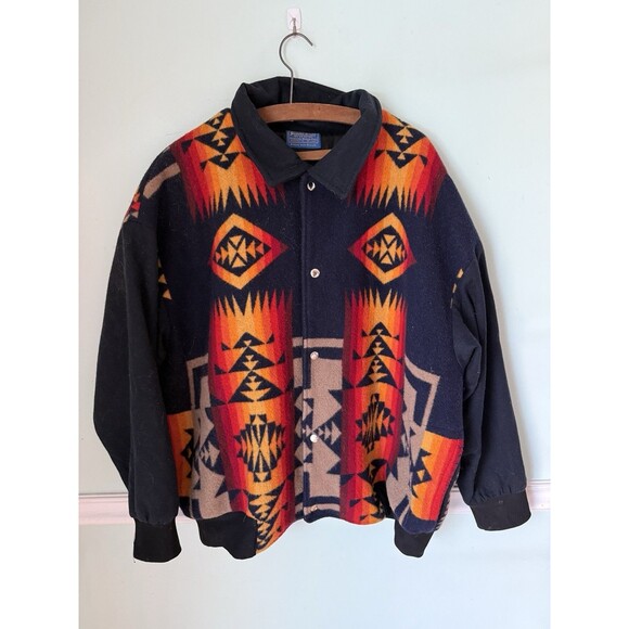 Pendleton Other - PENDLETON Beaver State High Grade Western Wear Wool Aztec  Jacket 2XL